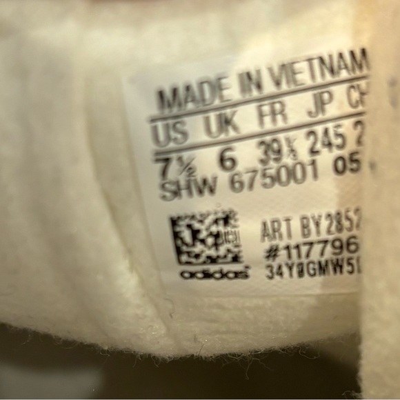 Adidas Gazelle Sneakers Size 7.5 Gray White - Picture 7 of 7